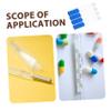 SECFOU 10pcs Plastic Thermometer Storage Tube Holder Protective Case for Thermometer Holder for Home Clinic Use view 3