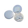 Desuibao 2 Pack Travel Contact Lens Case Kit Leak Proof, Cute Eye Contact Case with Mirror Tweezers Remover Tool Solution Bottle, Portable Daily Contact Lens Holder Storage Box for Outdoor (Blue) view 1
