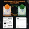 10g x 10 Packs Silica Gel Desiccant Sachets, Reusable Dehumidifiers with Color Indicator, Ideal for Storage, Closets, and Basements view 2