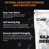 10g x 10 Packs Silica Gel Desiccant Sachets, Reusable Dehumidifiers with Color Indicator, Ideal for Storage, Closets, and Basements view 3