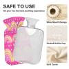 Lyeorm Rainbow Hearts Hot Water Bottle with Soft Cover Large Hot Water Bag for Neck and Shoulder Pain Relief, Hot and Cold Compress, Hand Feet Warmer (2 Liter) view 4