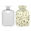 Lyeorm Small Flowers Hot Water Bottle with Soft Cover Large Hot Water Bag for Neck and Shoulder Pain Relief, Hot and Cold Compress, Hand Feet Warmer (2 Liter) view 2