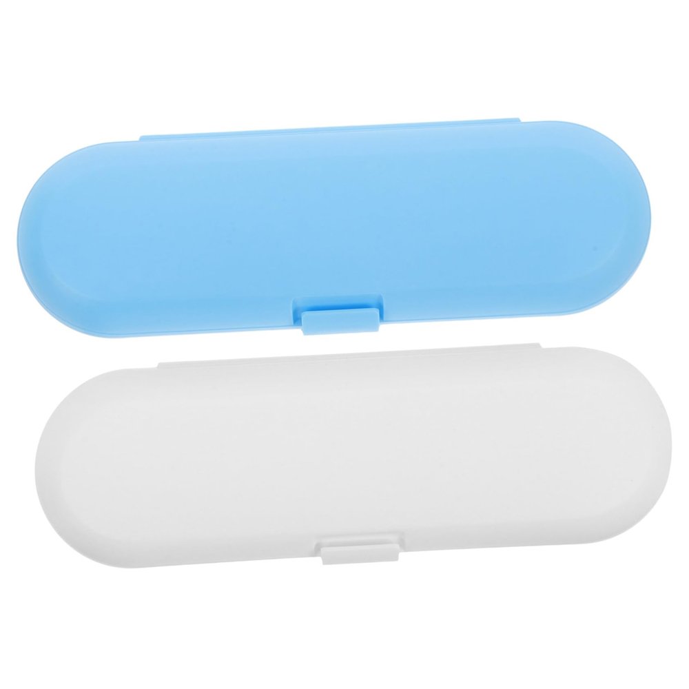Baluue 2pcs Travel Toothbrush Holder Case Marble Toothbrush Holder for Oral Electric Portable Storage Case