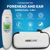 Multifunction forehead and ear thermometer with rigid case ABBICARE | Special baby mode ultra accurate and fast 1sec contactless | Professional infrared thermometer adult kids babies room view 2