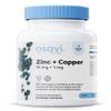 Osavi Zinc + Copper, 15 mg + 1 mg 60 Vegan Capsules | Organic Zinc Chelate & Cupric Citrate | Supports Immune System & Protects Cells from Oxidative Stress view 1