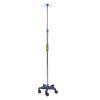 WTLONBF IV Pole Medical Portable IV Stand Pole with 4 Hook & 5 Caster, IV Bag Stand Adjustable Height Pole(Size:with Wheels) view 1