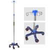 WTLONBF IV Pole Medical Portable IV Stand Pole with 4 Hook & 5 Caster, IV Bag Stand Adjustable Height Pole(Size:with Wheels) view 2