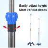 WTLONBF IV Pole Medical Portable IV Stand Pole with 4 Hook & 5 Caster, IV Bag Stand Adjustable Height Pole(Size:with Wheels) view 4