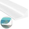2M Shower Threshold Water Barrier, Silicone Wet Room Floor Barrier, Self Adhesive Bathroom Water Dam Water Stopper Strip Shower Screen Seal Strip Shower Tray Sealing Strip for Dry and Wet for Kitchen view 1
