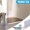 2M Shower Threshold Water Barrier, Silicone Wet Room Floor Barrier, Self Adhesive Bathroom Water Dam Water Stopper Strip Shower Screen Seal Strip Shower Tray Sealing Strip for Dry and Wet for Kitchen view 2
