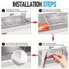 2M Shower Threshold Water Barrier, Silicone Wet Room Floor Barrier, Self Adhesive Bathroom Water Dam Water Stopper Strip Shower Screen Seal Strip Shower Tray Sealing Strip for Dry and Wet for Kitchen view 4