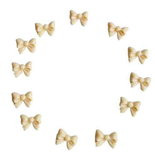 24 Beautiful Edible Sugar Bows. Handmade Birthday, Wedding. Anniversary, Bridal, Baby Shower, Mother's Day, Valentine, Christmas Cake/Cupcake Toppers/Decorations (Cream)