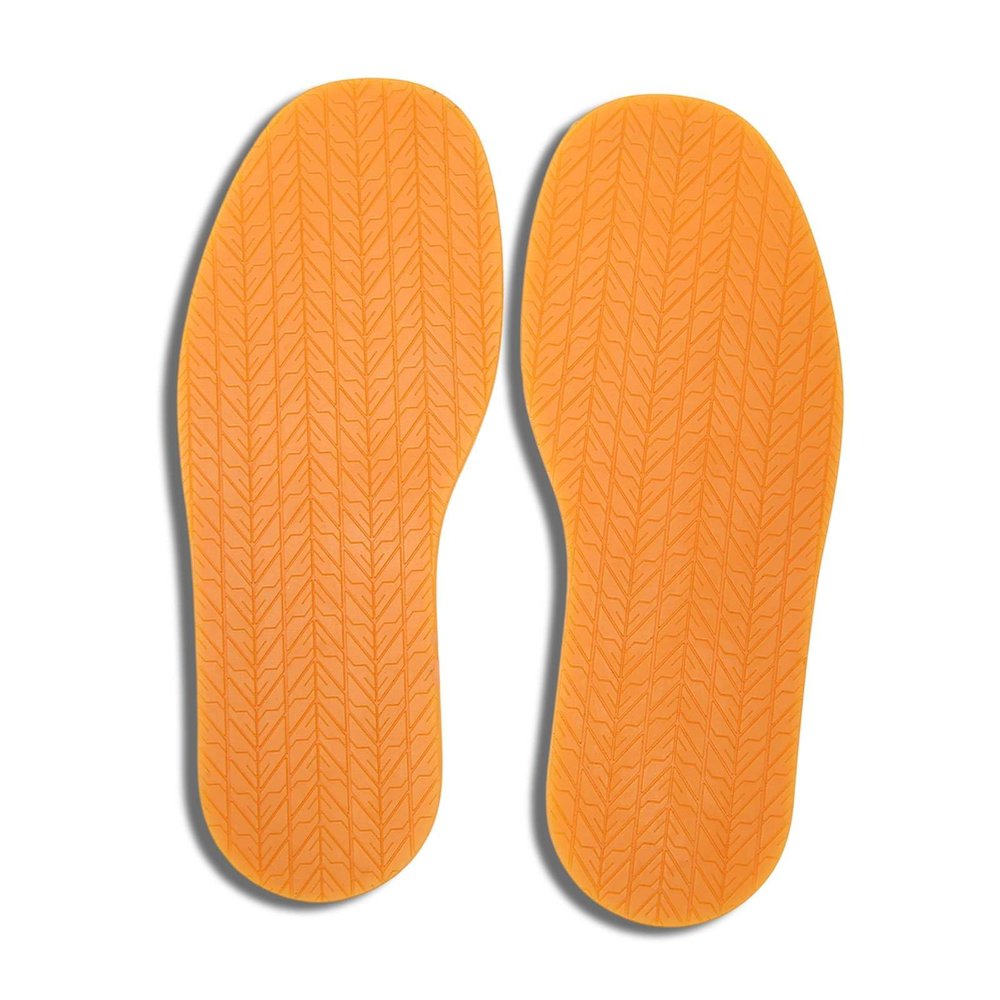 1 Pair Boot Sole Replacement Full Soles 12.7in Long 4.9in Wide Shoe Bottom Full Sole Repair Replacement Anti Slip Rubber (Yellow)