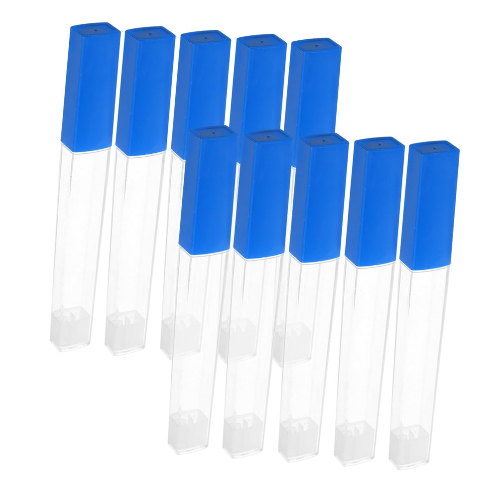 FRCOLOR 10pcs Plastic Thermometer Storage Tube Holder Container Case for Thermometer Empty Tube