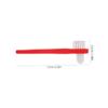 BELLIFFY Double Heads Toothbrush Set 8pcs Dual Head Cleaning Brush for False Teeth and Braces Soft Bristles Sturdy Plastic Red Travel Friendly view 2