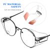 2pairs Protective Side Shields for Eyeglasses Pc Safety Glasses Covers Lightweight Eye Protection Flaps for Sunglasses and Spectacles view 2