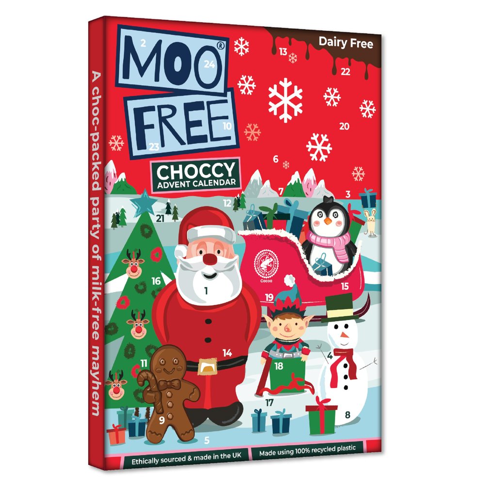 Moo Free Dairy Free Milk Chocolate Advent Calendars | Free-From Dairy, Gluten, Soya & Vegan