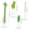 Baluue 2 Sets Bottle Cap Cleaning Brushes Utility Bottle Cleaning Brush Straw Cleaner Portable Lid Cleaner for Household Use view 2