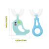 Healeved 4pcs Bright Colors Boys and Girls Toothbrush U-Shape Soft Bristle Toothbrushes Boys and Girls Oral Care Tool view 2