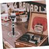 Baluue Shaving Brush Holder Stand Stand Shaving Tools Racks Brush Storage Metal Material Tidy view 4