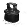 Baluue 2pcs Broken Hair Cleaning Brush Men Beard Brush Mustache Finger Ring Handheld Grooming for Daily Beard Care view 2