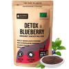 Numami Organic Detox Blueberry Smoothie Mix with Healthy Spirulina, Atlantic Dulse and Barley Grass Juice Powder, Premium Quality Superfood, 170g and 20 Servings view 1