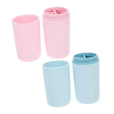 Baluue 2pcs Toothbrush Box Simple Style Toothbrush Container for Travel and for Daily Use