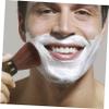 Baluue Wooden Handle Shaving Brush Mustache Care Brush Single Color Nylon Bristles Beard Grooming Tool for Men Personal Care Accessories with Random Handle Color Random Color view 4