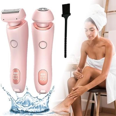 2 in 1 Electric Shaver Razors for Women (Pink)