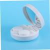 Healeved Marble Pattern Lens Case Portable Holder Travel Outdoor Use Safe Material view 3