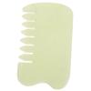 KOMBIUDA Natural Jade Gua Sha Comb for Head and Neck Massage, Jade Scraping Massage Tool Facial and Scalp Relaxation, Improve Skin and Muscle Tension, for Body and Wellness view 1