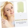 KOMBIUDA Natural Jade Gua Sha Comb for Head and Neck Massage, Jade Scraping Massage Tool Facial and Scalp Relaxation, Improve Skin and Muscle Tension, for Body and Wellness view 2