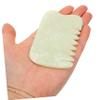 KOMBIUDA Natural Jade Gua Sha Comb for Head and Neck Massage, Jade Scraping Massage Tool Facial and Scalp Relaxation, Improve Skin and Muscle Tension, for Body and Wellness view 3