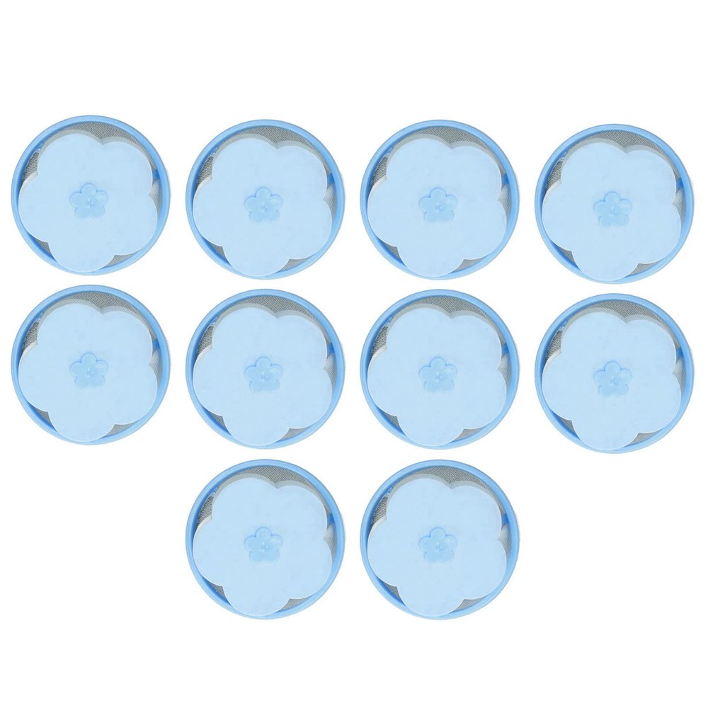 Akozon 10 PCS Washing Machine Filter Bags - Laundry Hair Catcher, Pet Fur Remover, Debris Trap, Washable Mesh Bags for Clothes & Pet Hair in Washing Machines (493x493cm /