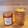 Culinary Gift Set 180 g Thyme Honey with Honey Pot Including Spoon and Lid Made of Olive Wood Natural Product by Elixir Herbs & Spices #214 view 1