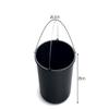 Black Plastic Bucket by Stolmet, Four Sizes (5L, 12L, 16L, 20L), Durable and Versatile solution for use at home, garden, construction sites, or workshops, Set of 1, 3, 5 or 10 (10, 20, Liters) view 2