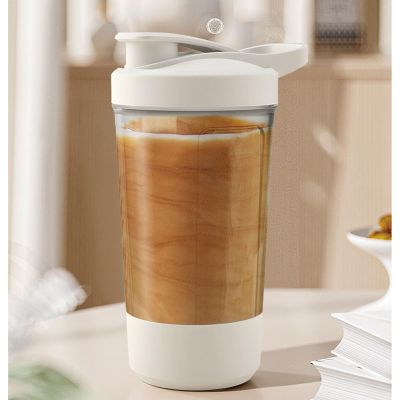 500mah Electric Mixer Cup Quiet Portable Plastic Proof Electric Shaker Bottle with Smart Blending System, Mix Milk and Protein with 30s Shake for