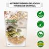 FOODHAK Homemade Gluten Free Granola Breakfast Cereal (Pack of 1) 300g Made in the UK with Maple Syrup & Chia Seeds & Dried Apricots, No Added Refined Sugar view 3