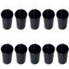 Black Plastic Bucket by Stolmet, Four Sizes (5L, 12L, 16L, 20L), Durable and Versatile solution for use at home, garden, construction sites, or workshops, Set of 1, 3, 5 or 10 (10, 12, Liters) view 1