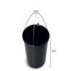 Black Plastic Bucket by Stolmet, Four Sizes (5L, 12L, 16L, 20L), Durable and Versatile solution for use at home, garden, construction sites, or workshops, Set of 1, 3, 5 or 10 (10, 12, Liters) view 2
