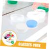KOMBIUDA 60pcs Cosmetic Lens Case Set Travel-Friendly Holder for Makeup Outdoor Use and Lightweight Design view 2