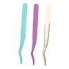 Baluue Lash Tweezers Precision Tools for Eyelash Extensions 3pcs in Assorted Colours, Stainless Steel for Selecting and Applying False Eyelashes, Suitable for Personal and Professional view 1