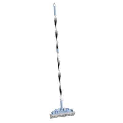 Floor Tile Scrubber - 260g Shower Scrubber Brush | 96x23.5cm Adjustable Bristle Scrubbing Brush, Floor Scrubber Broom, Tile Cleaning Scrubber With Extended Handle For Garage, Kitchen, Wall