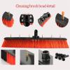 Water Fed Pole Kit,Window Cleaning Kit with Extension Pole, 180 Rotatable Brush Head Telescopic Cleaning Brush Outdoor Window Glass Solar Panel Spray Washer Washing Equipment (Size : 18FT/5.4M) view 4