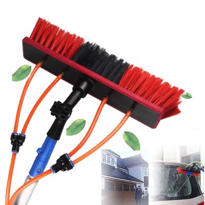 Water Fed Telescopic Brush, Window Cleaning Pole Brush Window and Solar Panel Cleaning System Windows Cleaning Trucks Water Fed Pole Kit (Color : 50cm Brush Head, Size : 6M/19.6Ft)