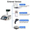 XNXYSMKJ Digital Price Label Printing Scale,Wifi Commercial Electronics Barcode Scale Cash Register for Supermarket Convenience,Double-Sided LCD Display view 4