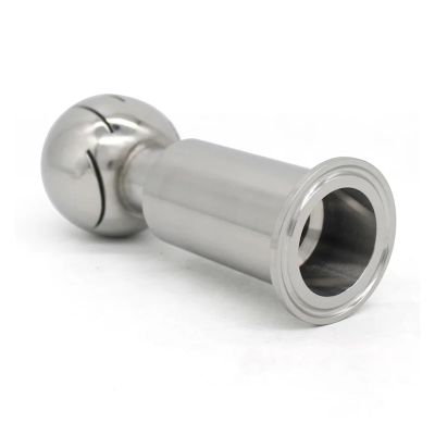 1PC SS304/SS316L Stainless Steel Rotary Cleaning Ball Head, 1.5 "2" Three Clip Collar 50.5mm64mm AUOQKQUT(SS304,51mm x Ferrule 64)