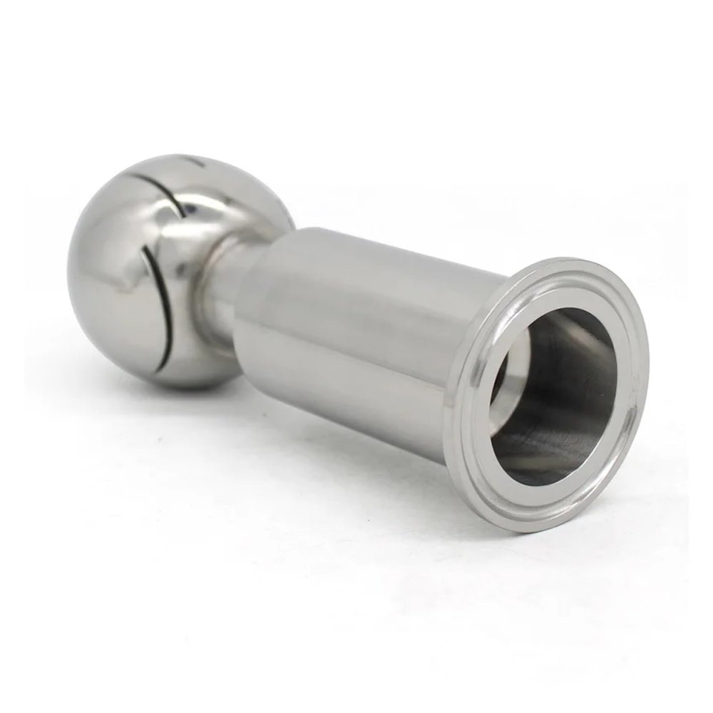 1PC SS304/SS316L Stainless Steel Rotary Cleaning Ball Head, 1.5 "2" Three Clip Collar 50.5mm64mm AUOQKQUT(SS304,51mm x Ferrule 64)