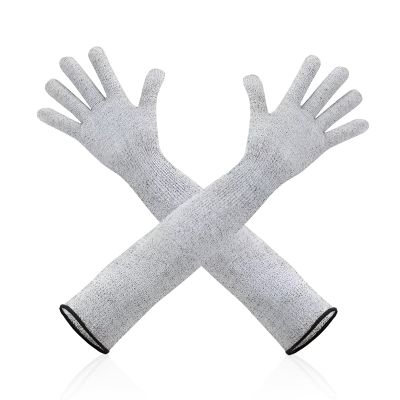 Wshxjzyay 1 Pair Cut Resistant Arm Protection and Safety Sleeves for Men Cut Resistant Arm Sleeves Level 5 Protection Sleeves for Arms Cut Resistant