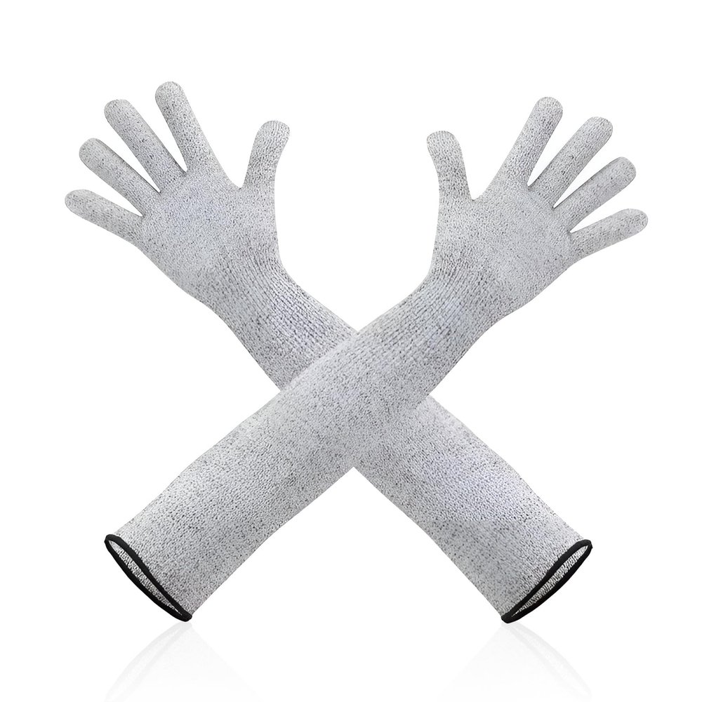 Wshxjzyay 1 Pair Cut Resistant Arm Protection and Safety Sleeves for Men Cut Resistant Arm Sleeves Level 5 Protection Sleeves for Arms Cut Resistant